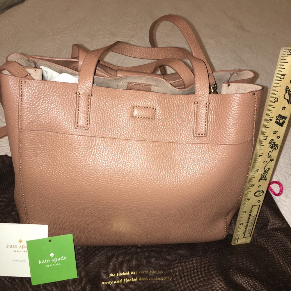 Pretty Kate Spade brigette olive drive crossbody bow bag, taupey-rose - Picture 4 of 7